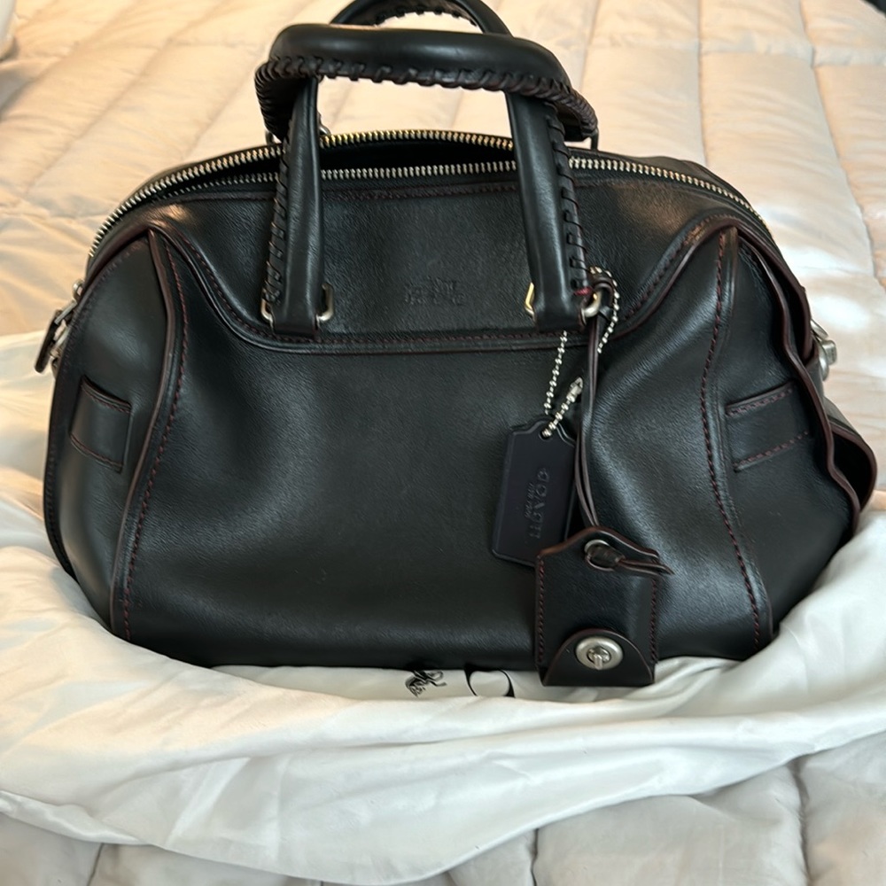 Coach bag with detachable shoulder strap